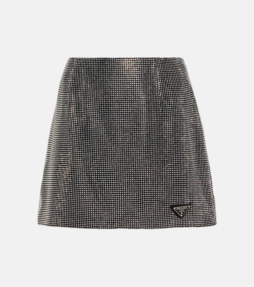 Prada Crystal-embellished miniskirt