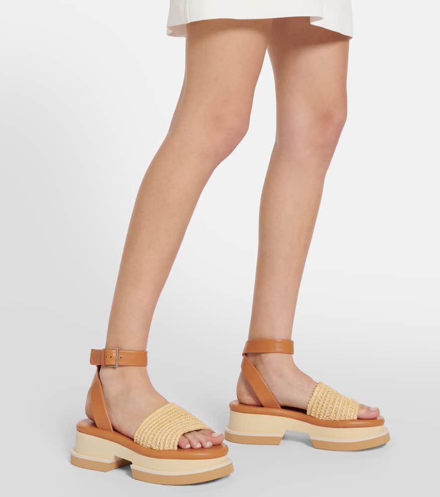 Clergerie Leather platform sandals