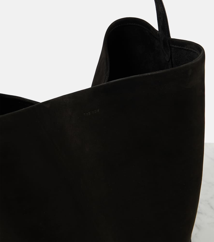 Shop The Row N/s Park Large Suede Tote Bag In Black