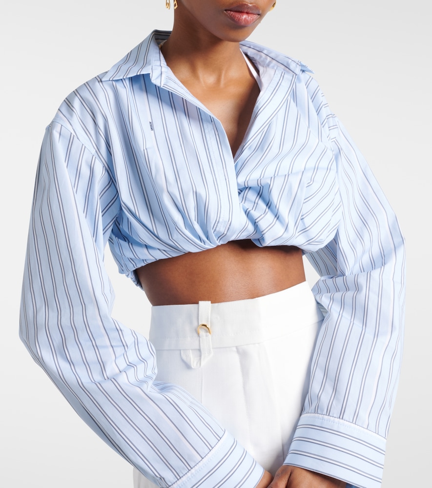  Jacquemus Jacquemus Cropped-bluse La Chemise Bahia Courte Aus Baumwolle 