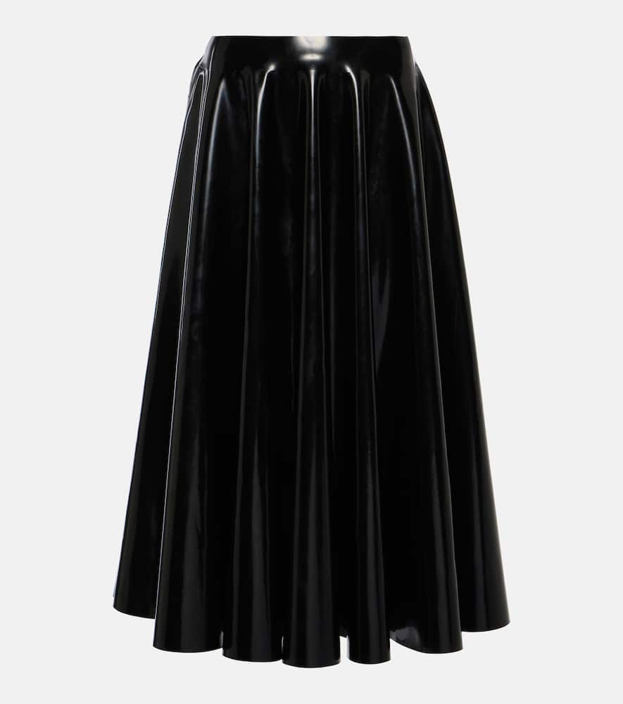 Alaïa Latex midi skirt