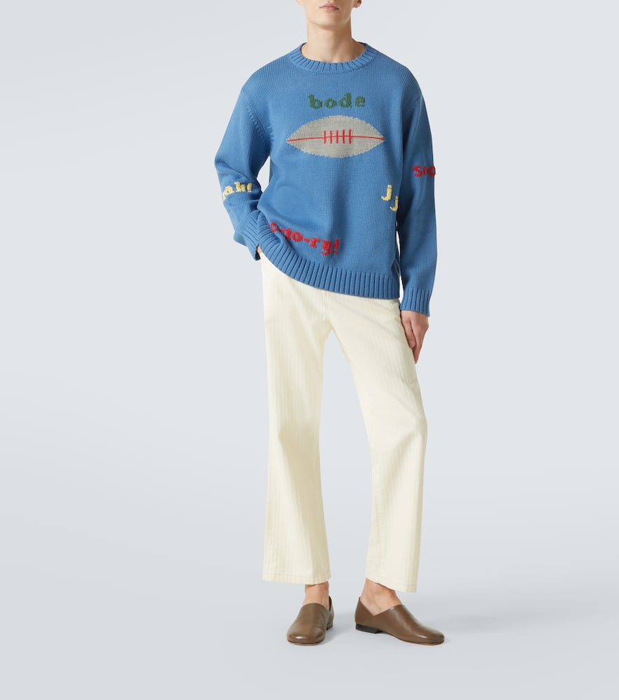 Bode Pullover Spirit Aus Baumwolle Und Wolle