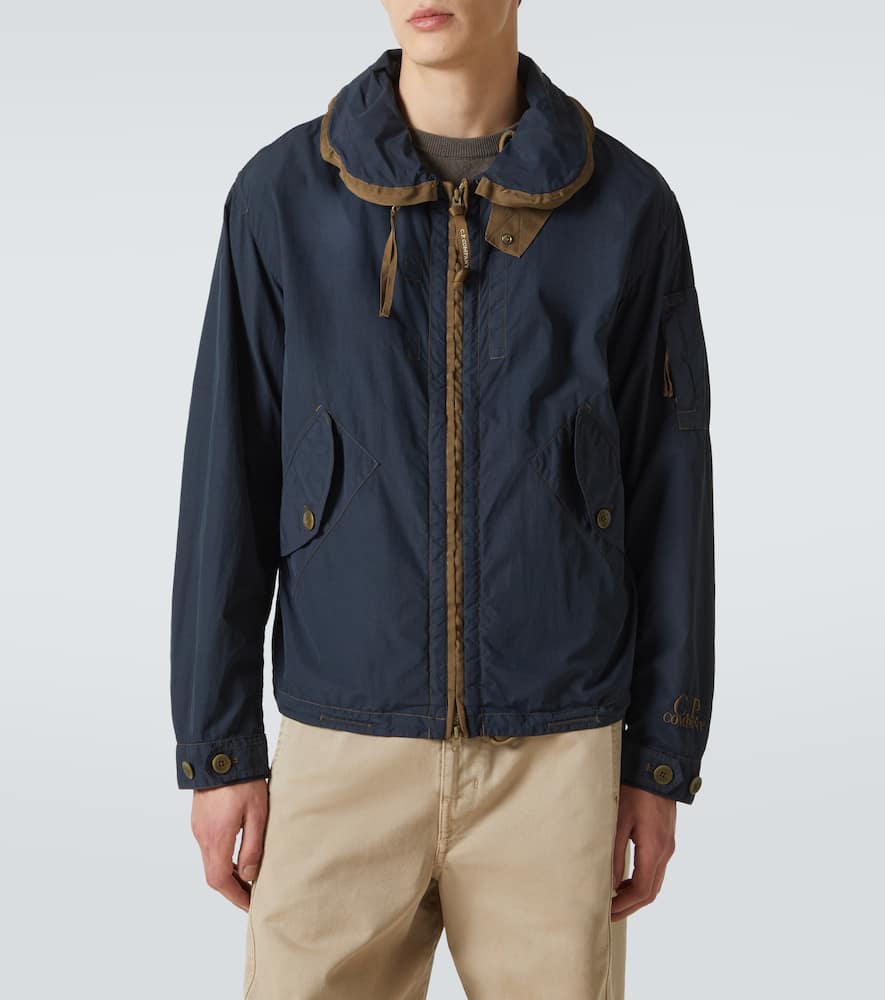 C.p. Company Men S Packable Hood Jacket India Ink In Blue