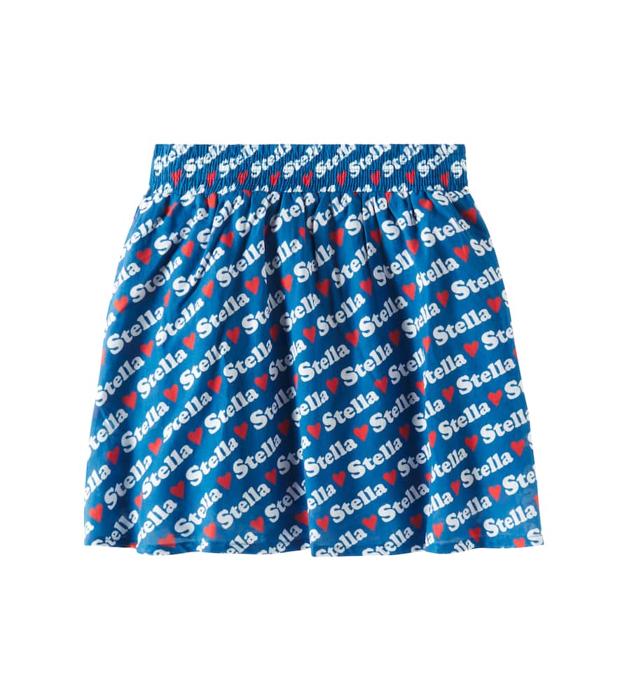 Stella Mccartney Printed Cotton Skirt In Multicoloured