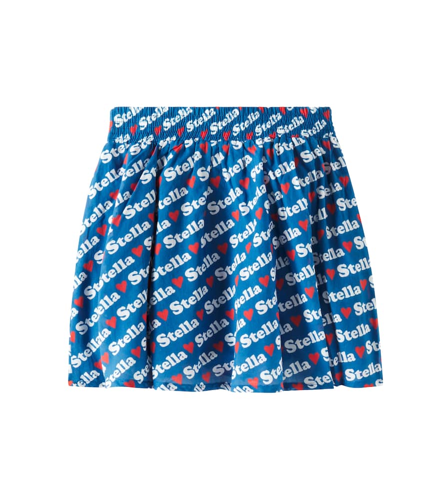 Stella Mccartney Printed Cotton Skirt In Multicoloured