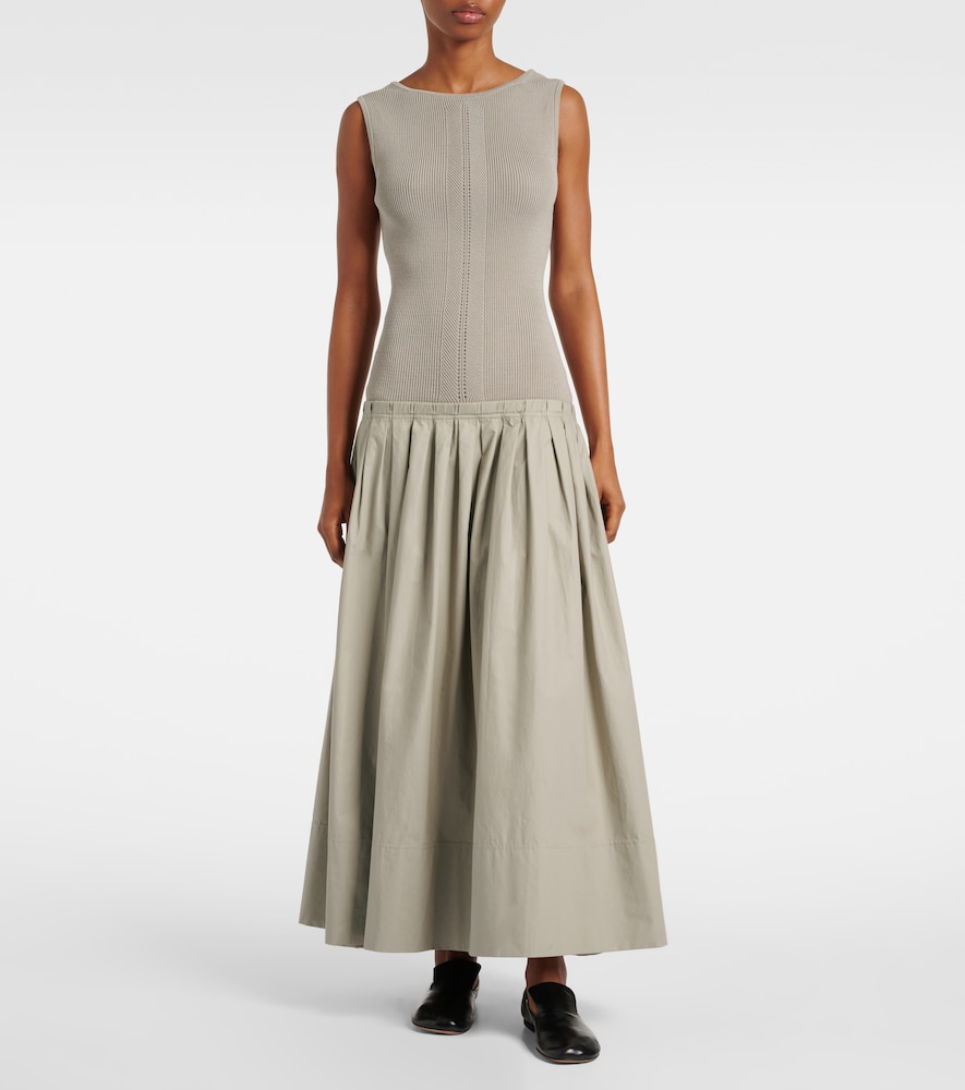 Proenza Schouler White Label Malia pleated maxi dress