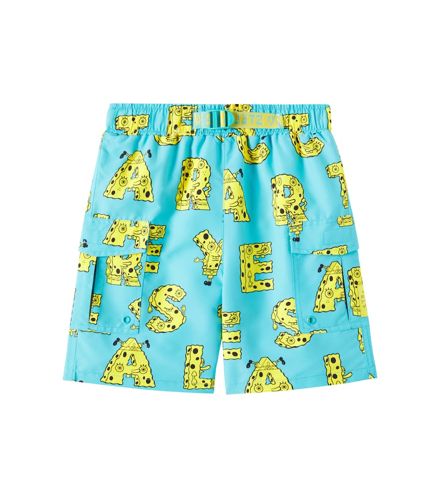 Stella Mccartney Printed Swim Trunks In Multicoloured
