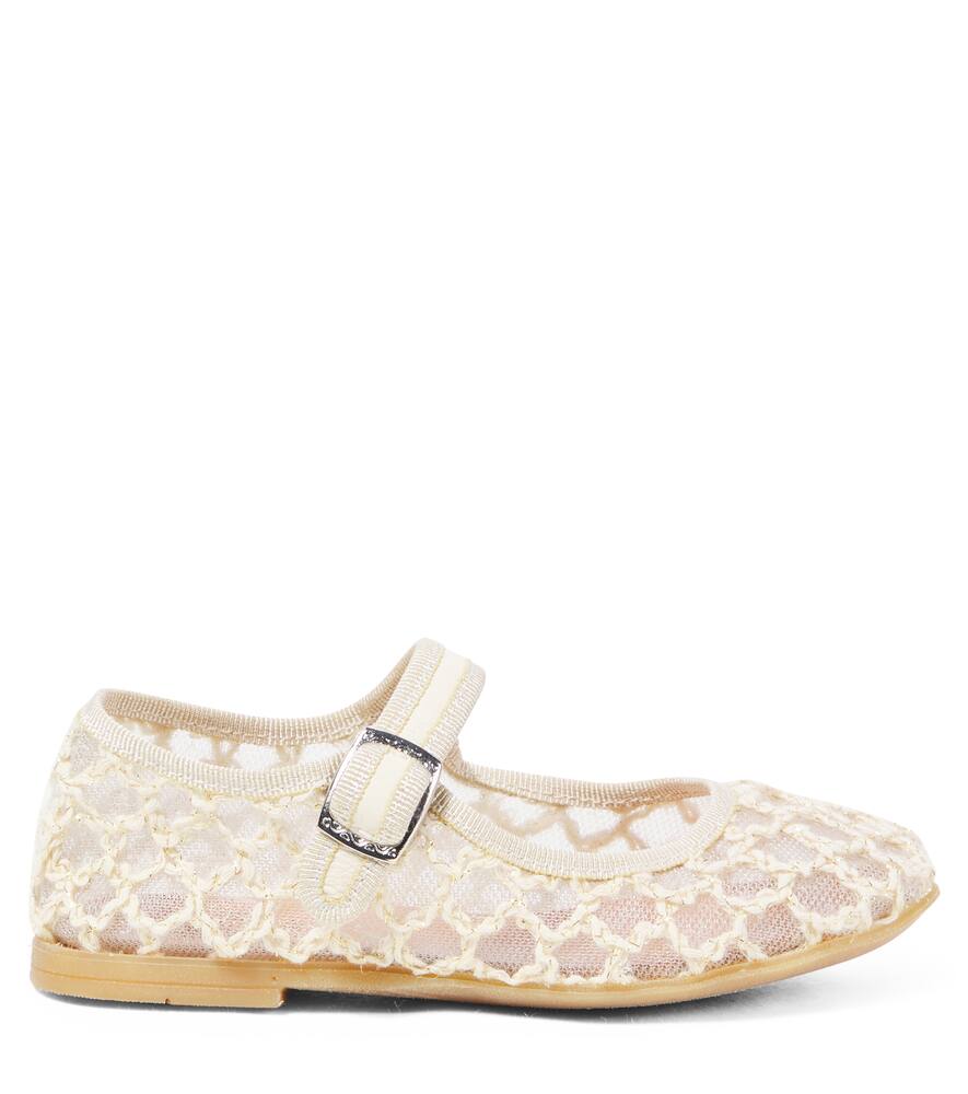 Pèpè Rete Conex Ballet Flats In White