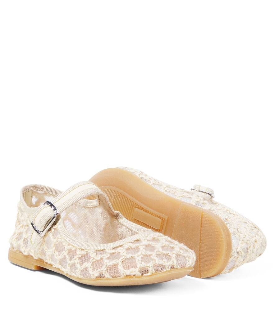 Pèpè Rete Conex Ballet Flats In White