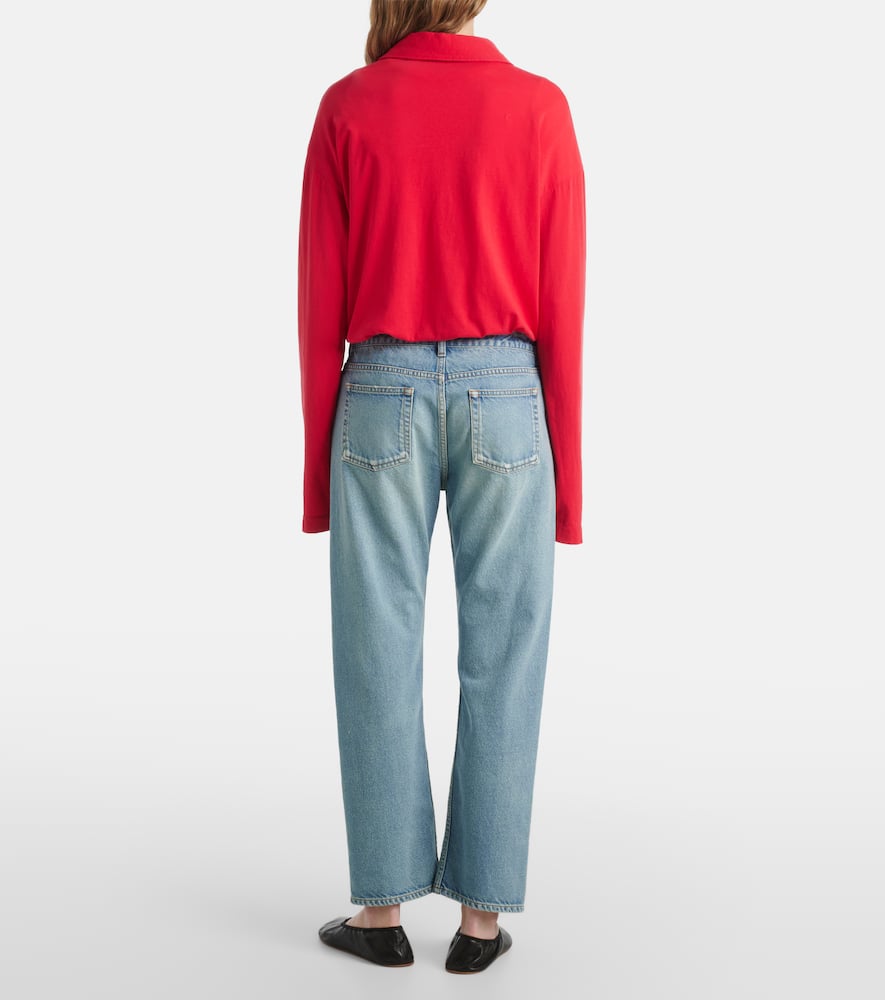 The Row Riaco Faded Slim Jeans In Blue