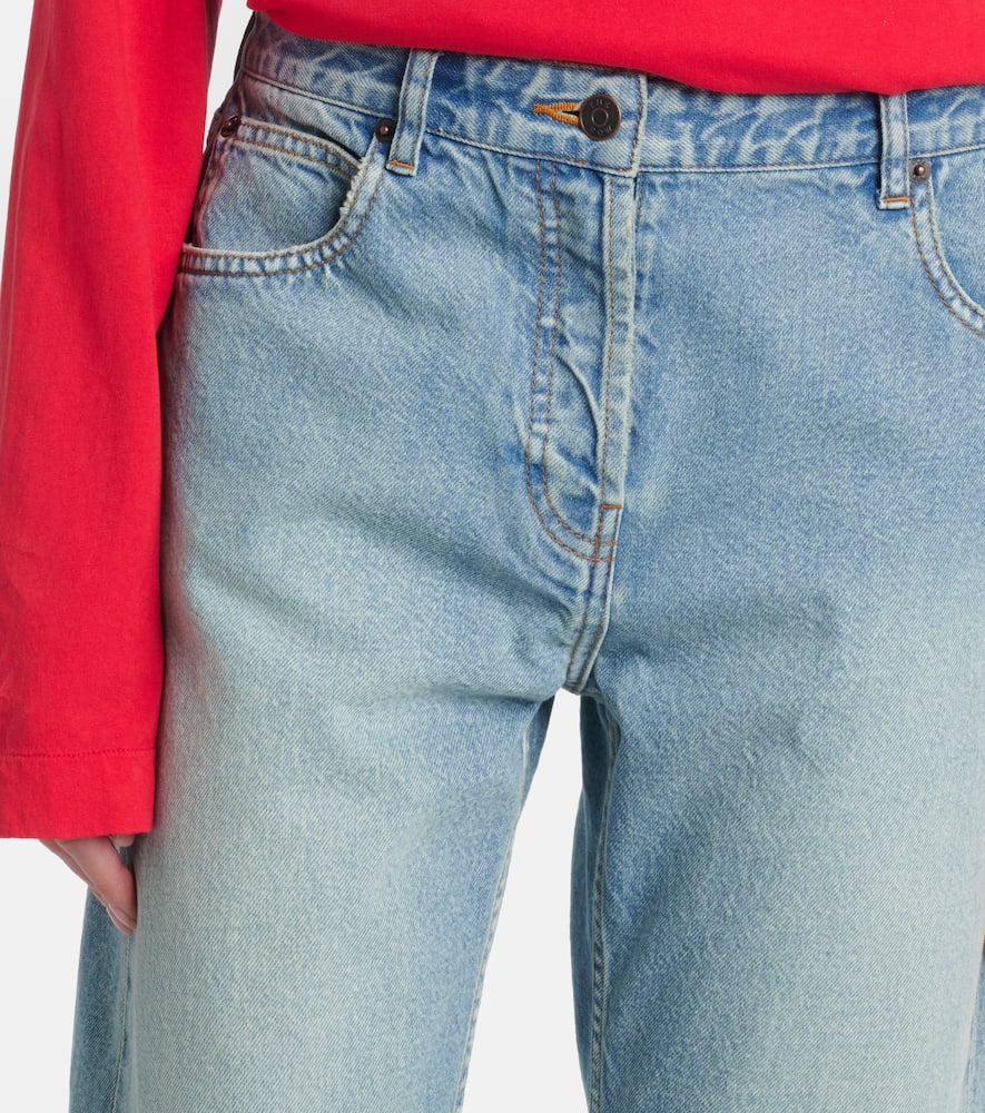 The Row Riaco Faded Slim Jeans In Blue