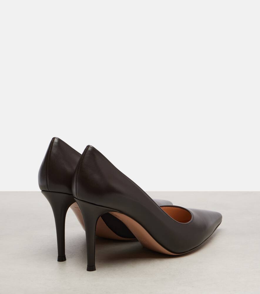 Gianvito Rossi Gianvito 85 Vitello Leather Point-toe Pumps In Brown
