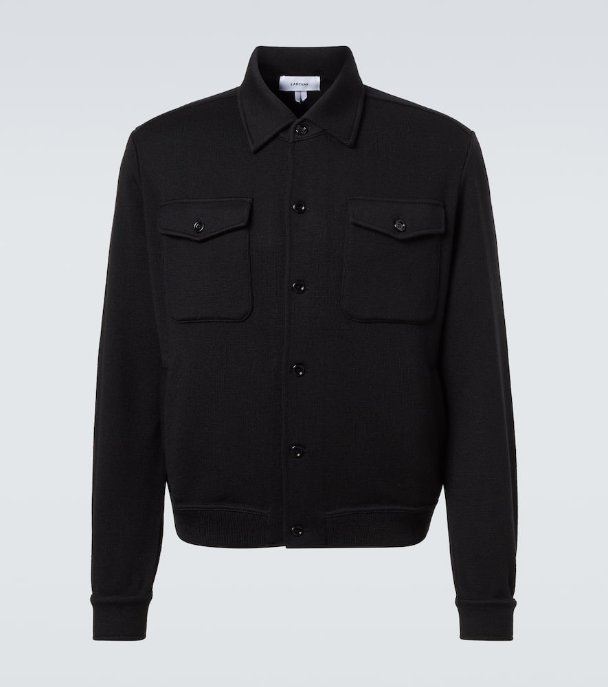 Virgin wool overshirt