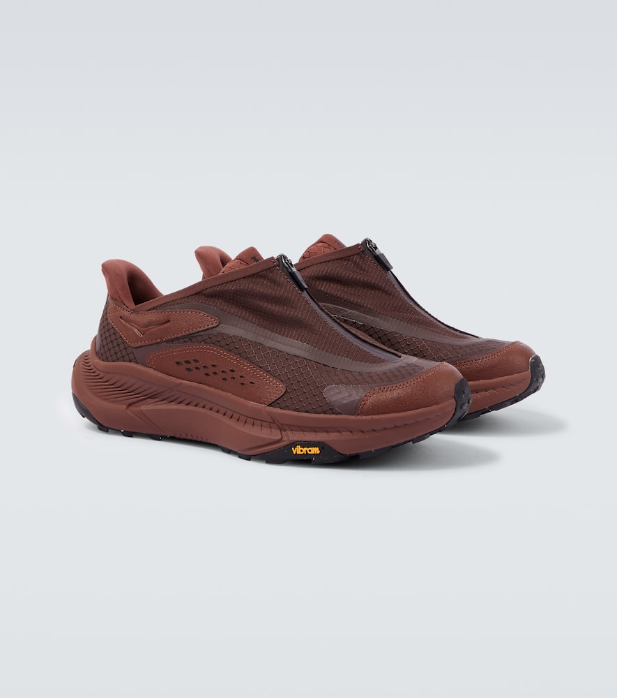 Hoka Project Transport Sneakers In Brown
