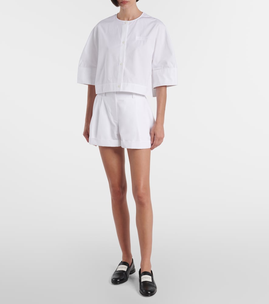  Givenchy Givenchy Cropped-hemd Aus Baumwollpopeline 