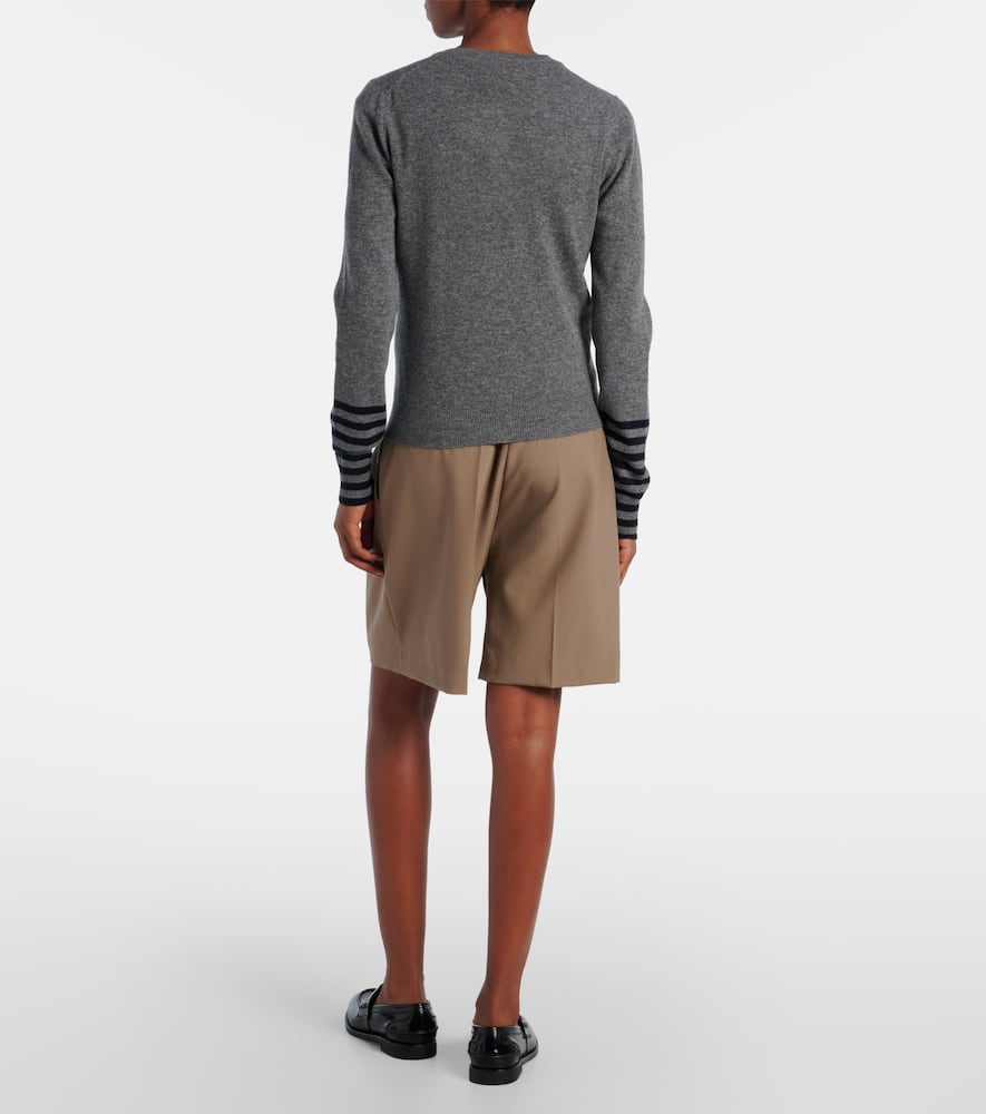 Plan C Wool Cardigan In Gray
