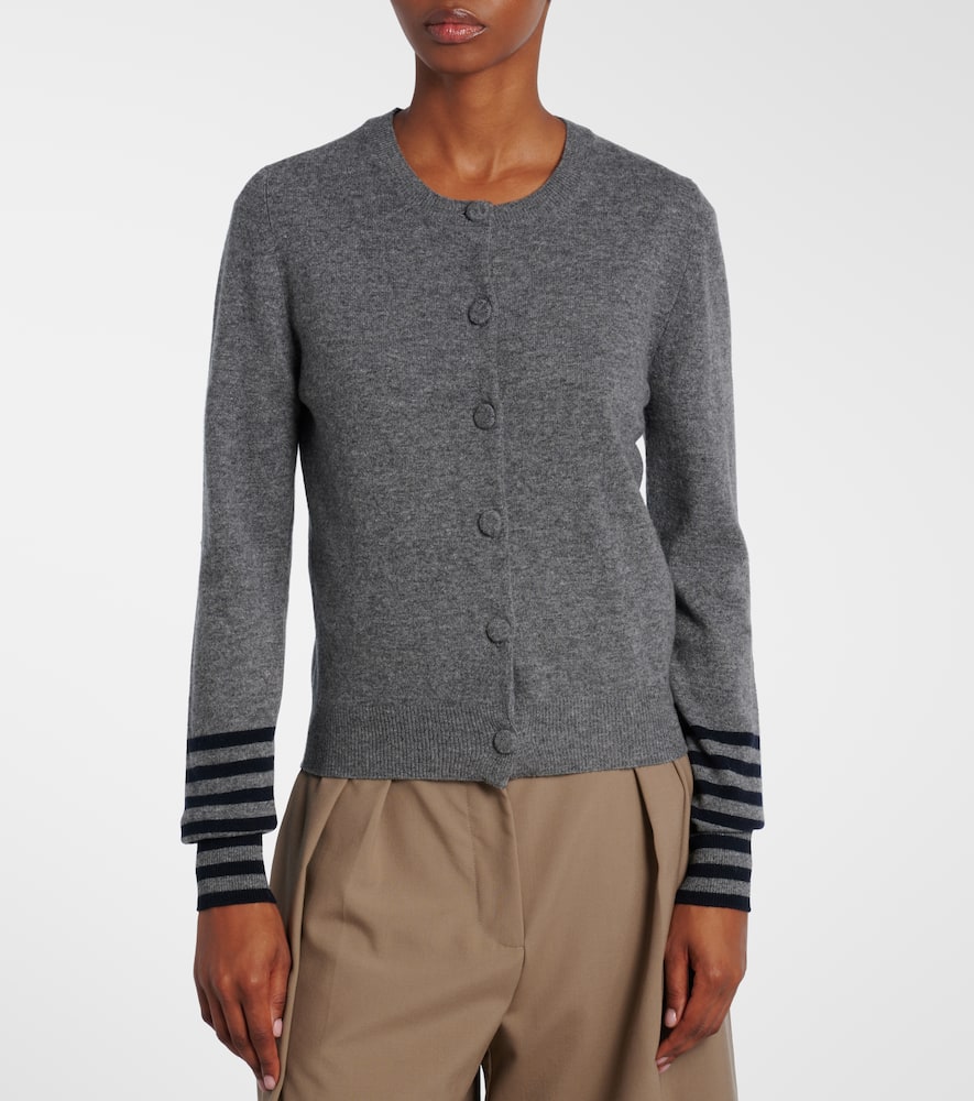 Plan C Wool Cardigan In Gray