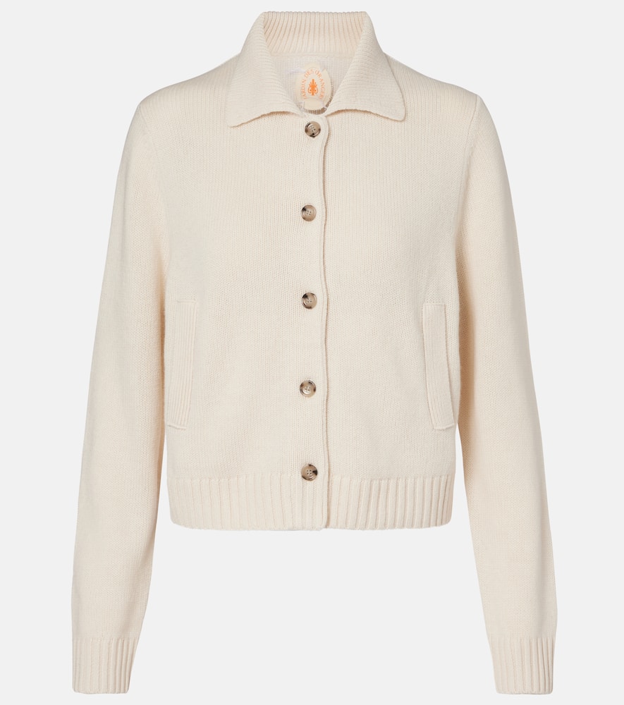 Jardin Des Orangers Wool And Cashmere Cardigan In Neutral