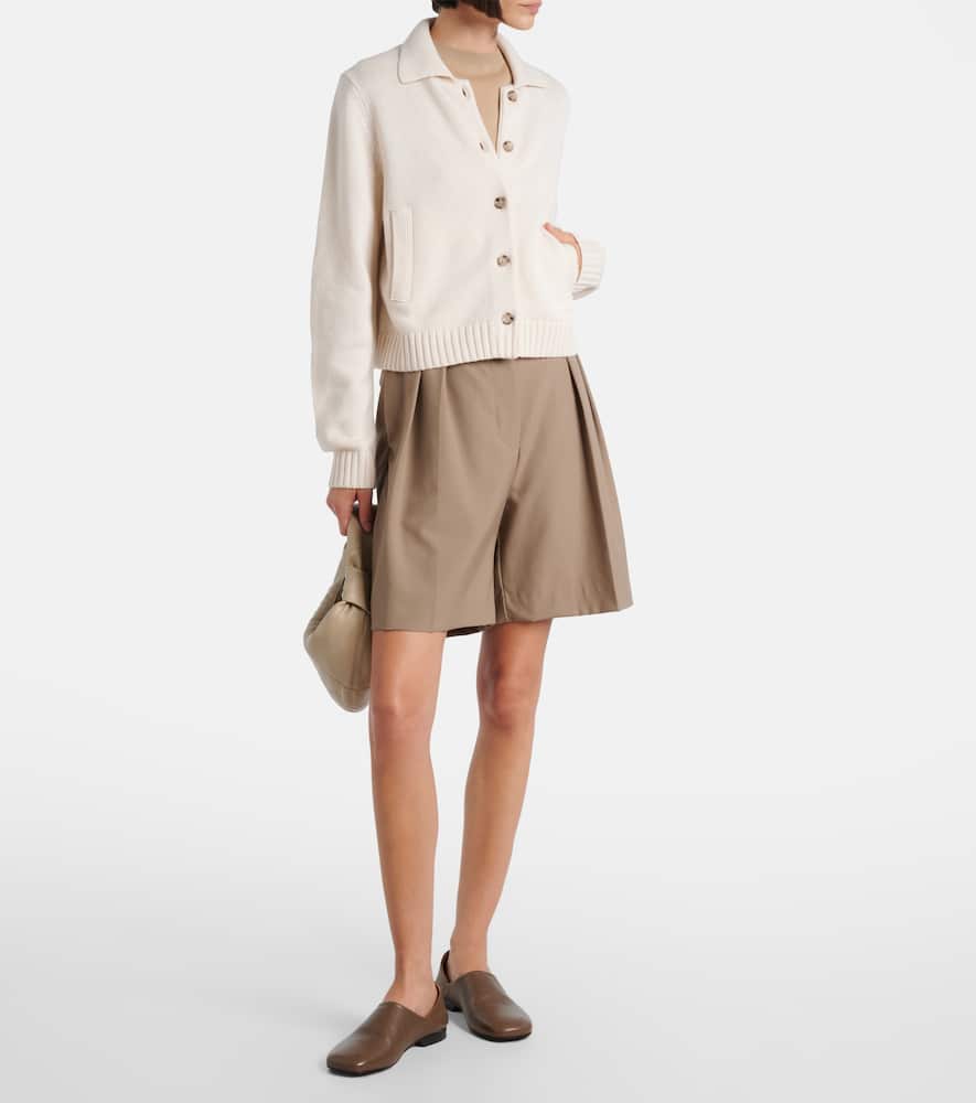 Jardin Des Orangers Wool And Cashmere Cardigan In Neutral