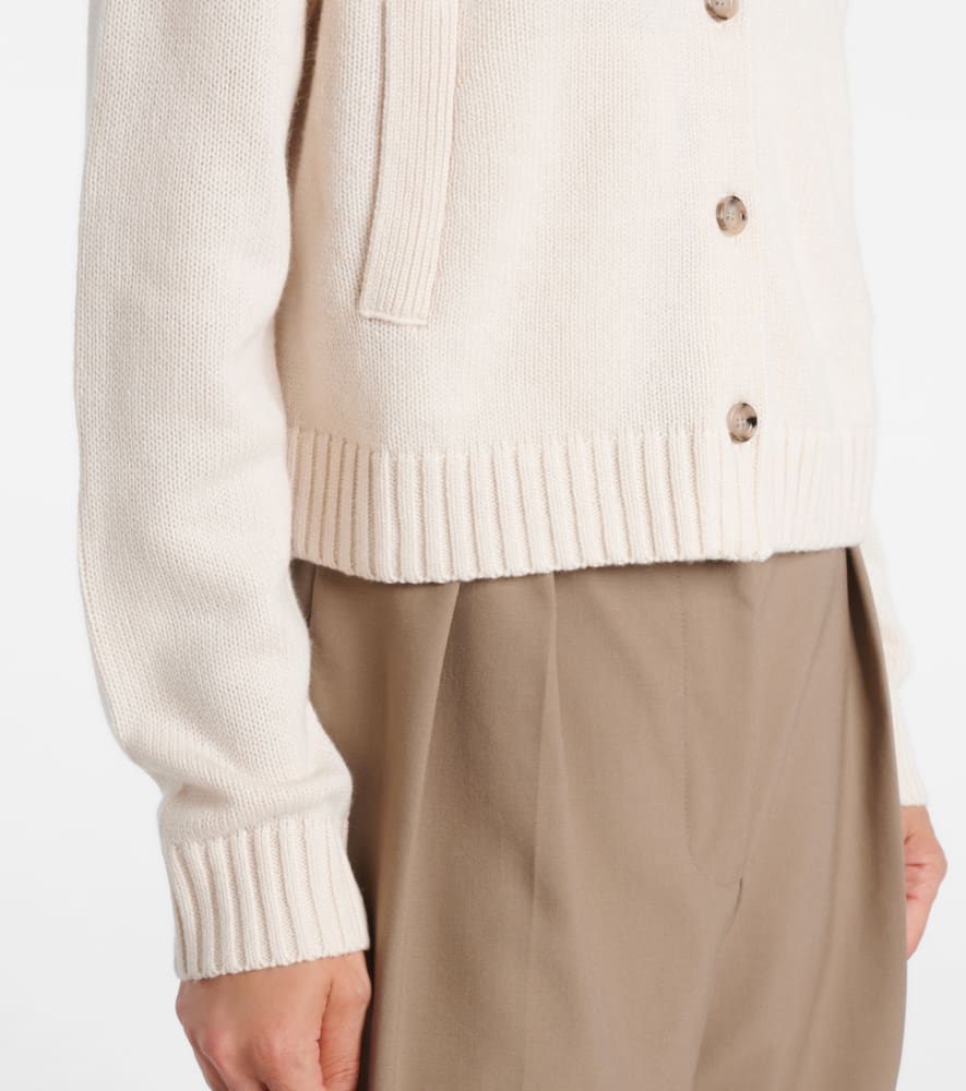 Jardin Des Orangers Wool And Cashmere Cardigan In Neutral