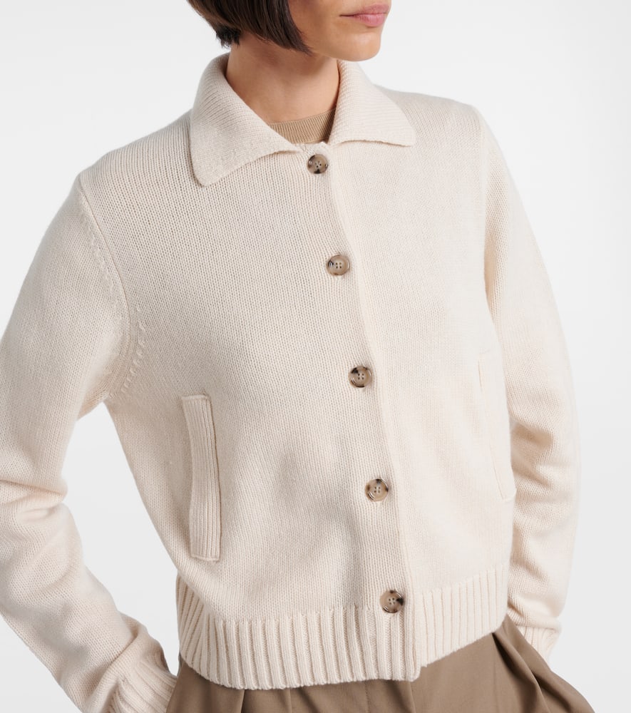 Jardin Des Orangers Wool And Cashmere Cardigan In Neutral