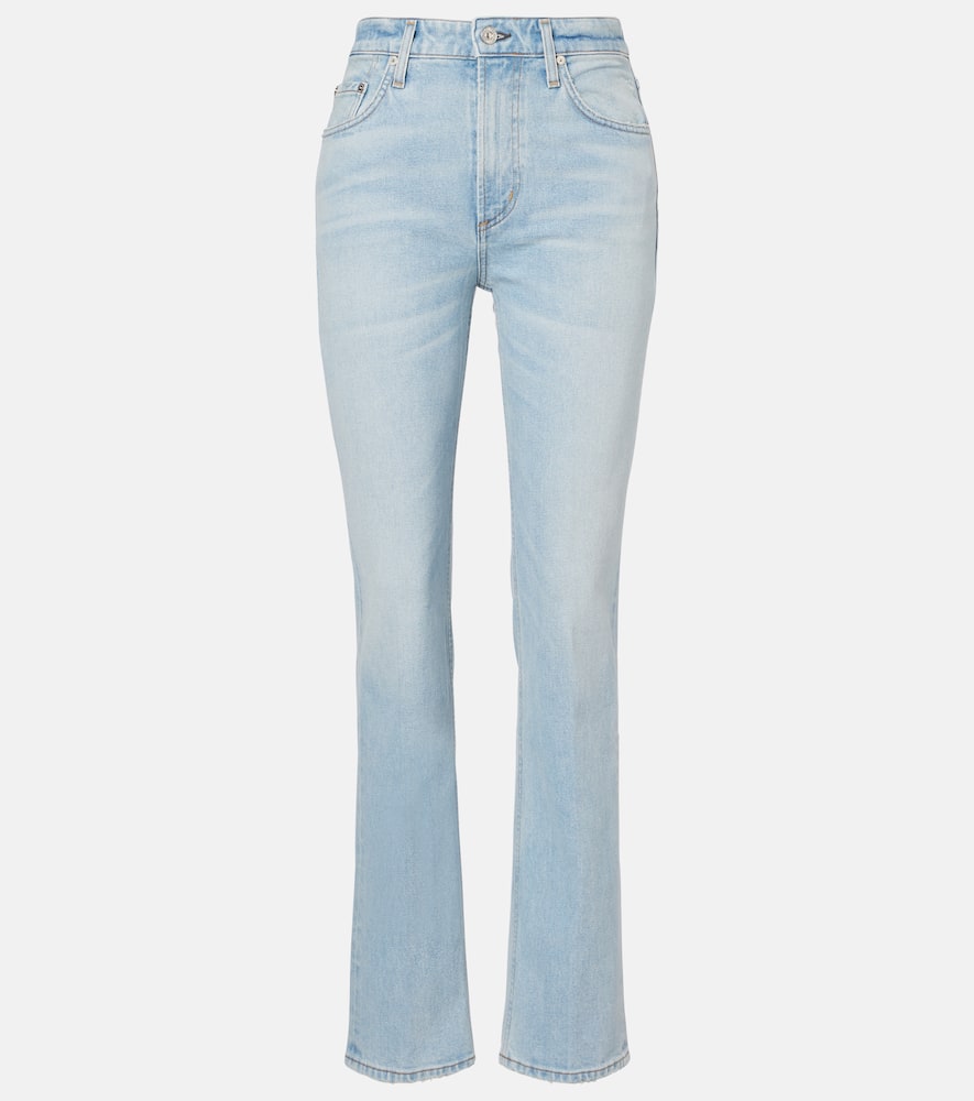 High-rise bootcut jeans