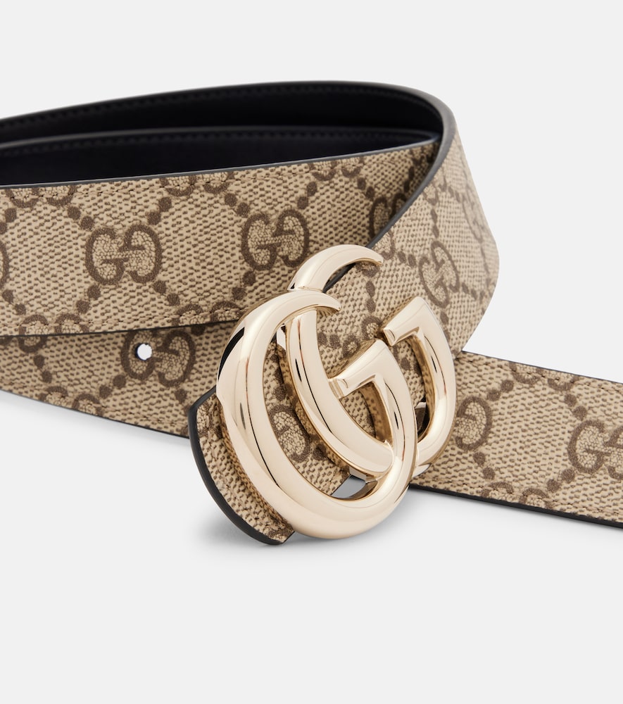  Gucci Gucci Gg Reversible Leather Belt 