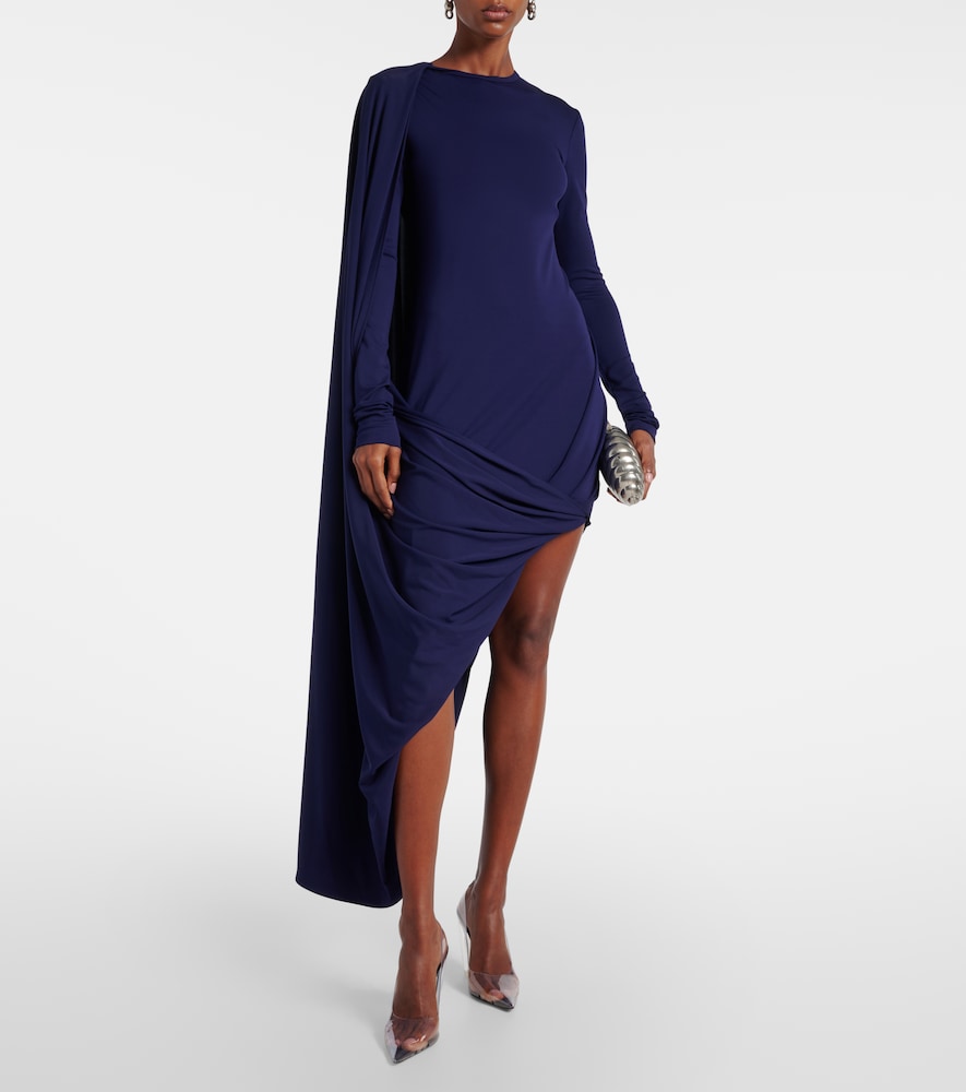 Sportmax Ariete 1234 draped jersey maxi dress