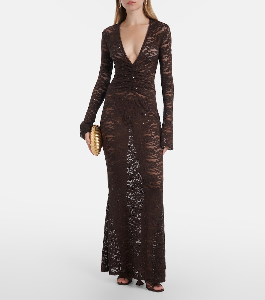Bananhot Tyler floral lace maxi dress