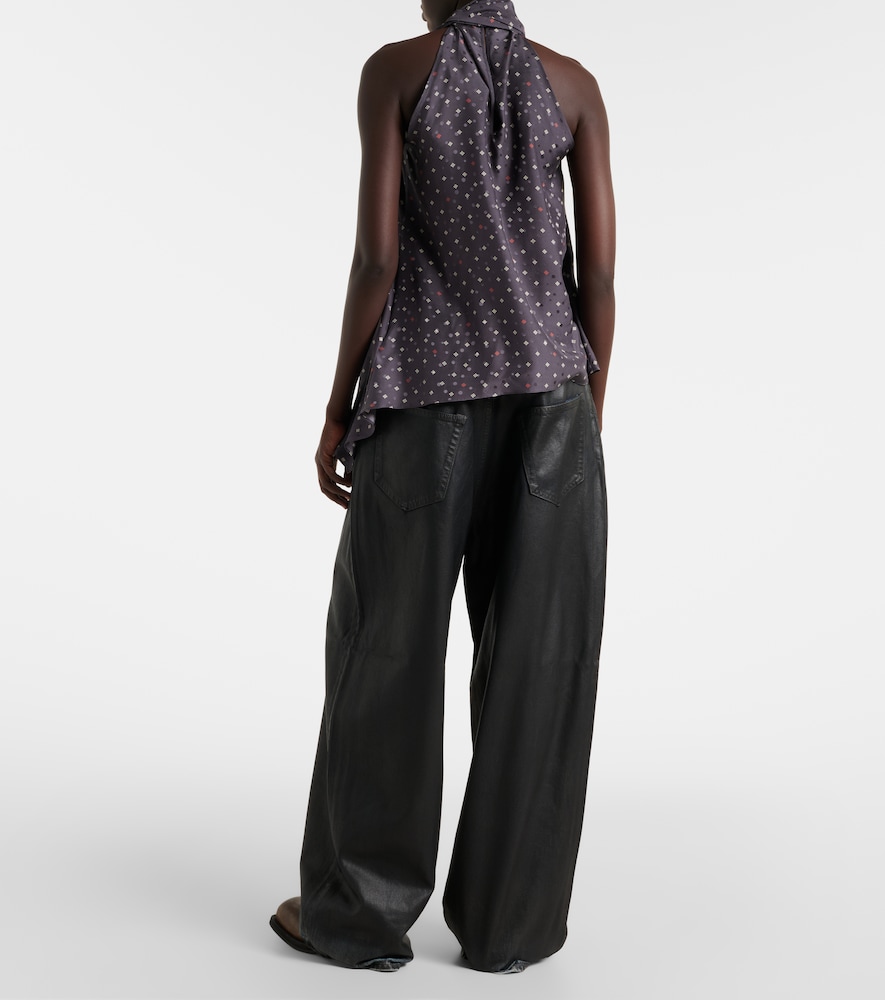  Acne Studios Acne Studios Beschichtete Mid-rise Wide-leg Jeans 2023 