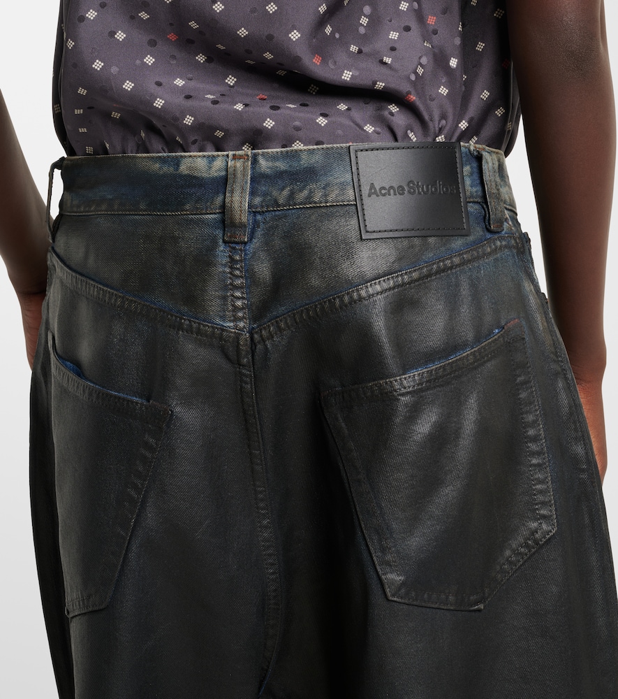  Acne Studios Acne Studios Beschichtete Mid-rise Wide-leg Jeans 2023 