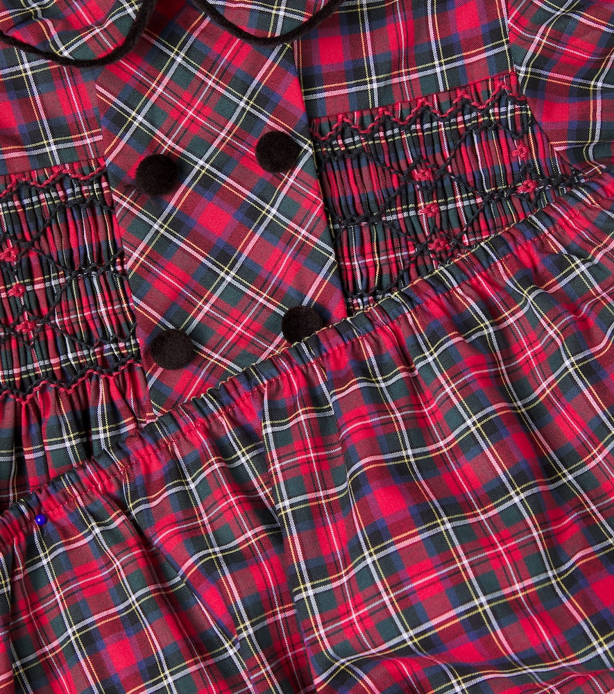 La Coqueta Baby Arcadia Dress And Bloomers Set In Red