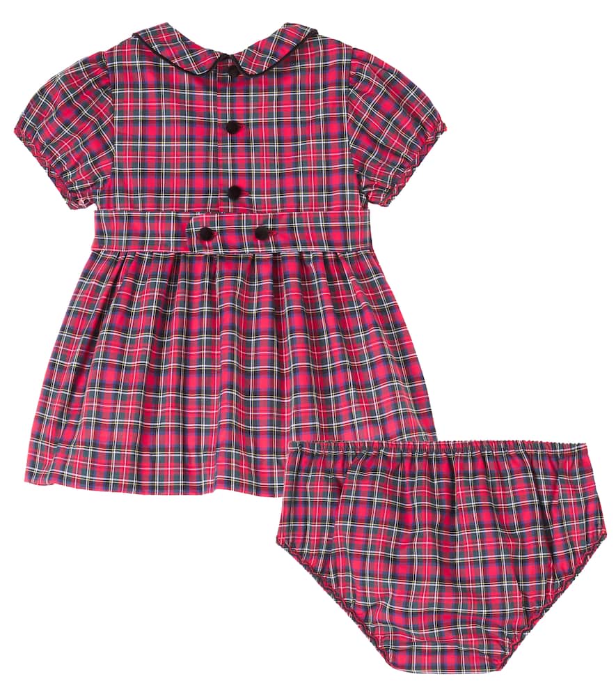 La Coqueta Baby Arcadia Dress And Bloomers Set In Red