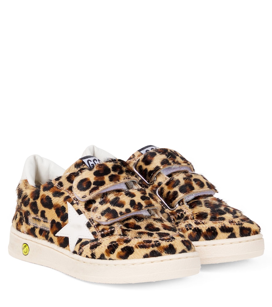 Golden Goose Kids Brown Ball Star Leopard-Print Calf Hair Sneakers UK Size 12.5 - Mytheresa