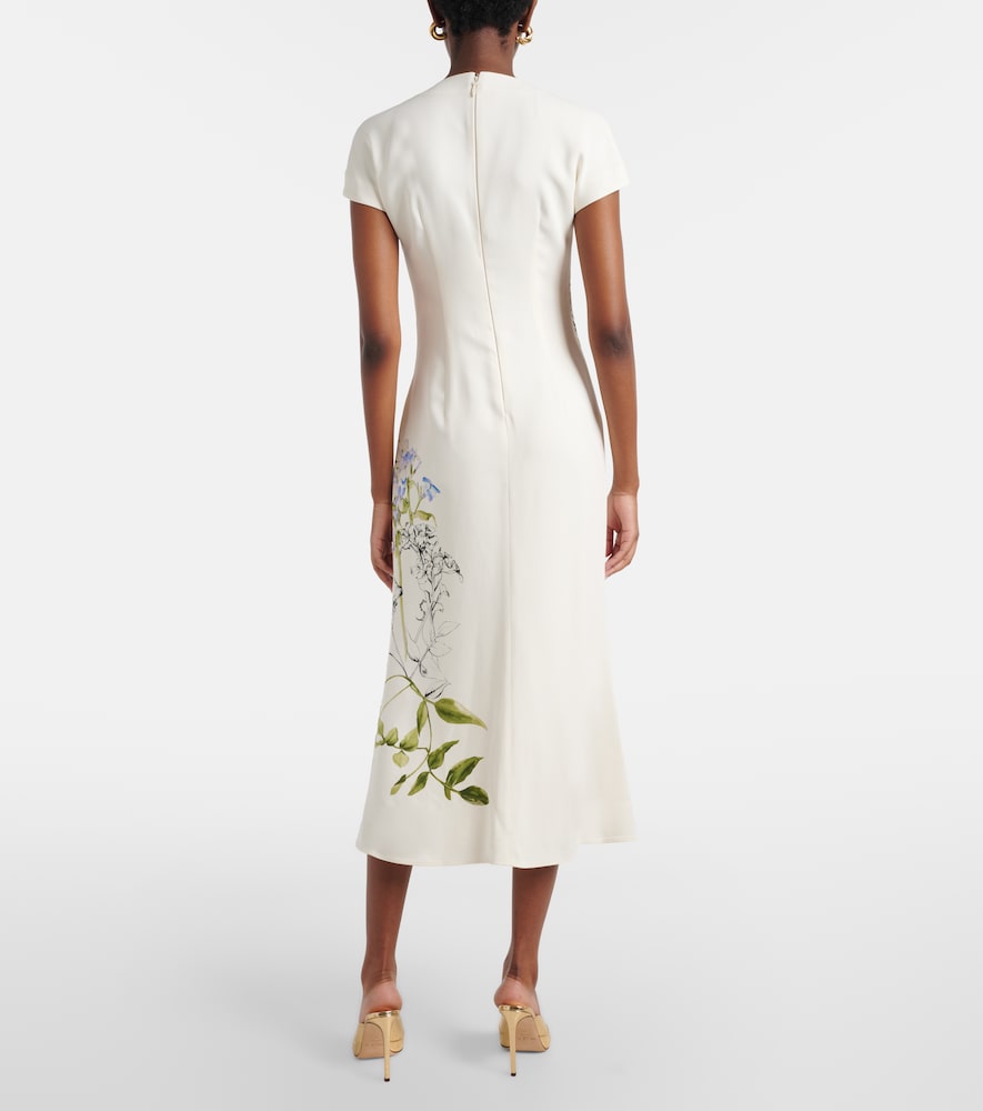  Monique Lhuillier Monique Lhuillier Bedrucktes Midikleid 