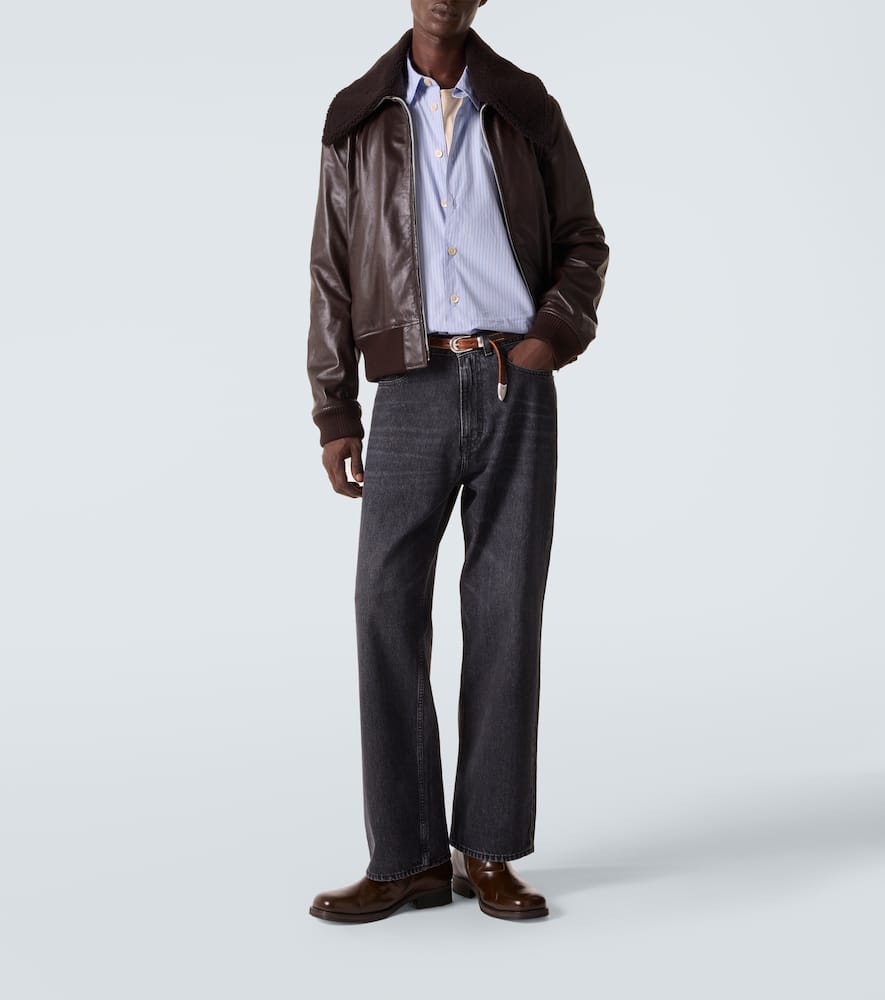 Our Legacy Beyond Striped Cotton Poplin Shirt In Blue