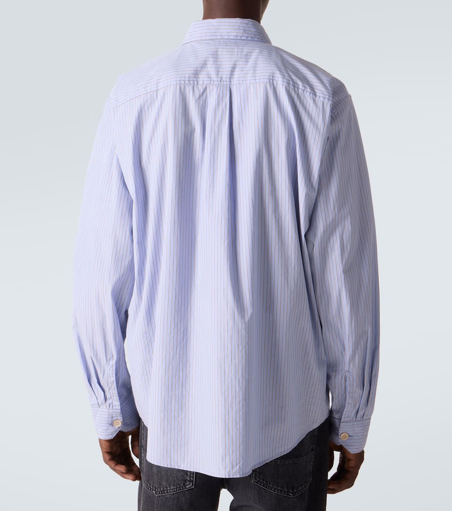 Our Legacy Beyond Striped Cotton Poplin Shirt In Blue
