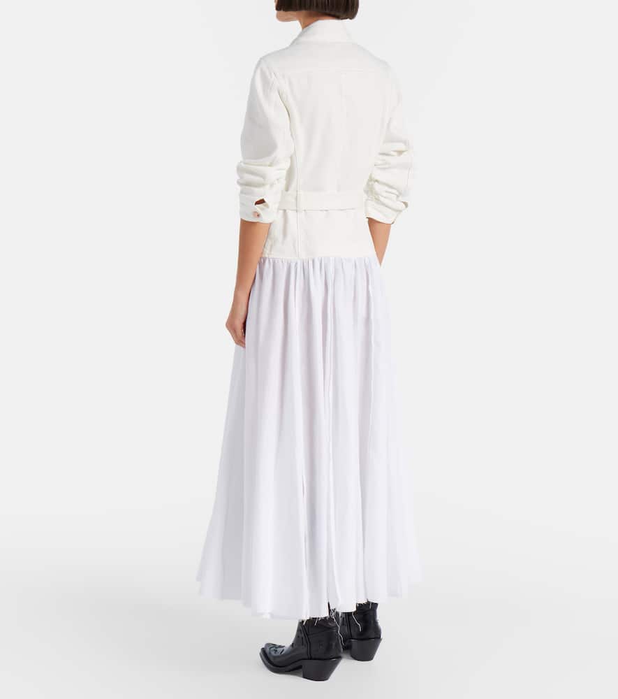 Gabriela Hearst Delyth Cotton And Linen Maxi Dress In White