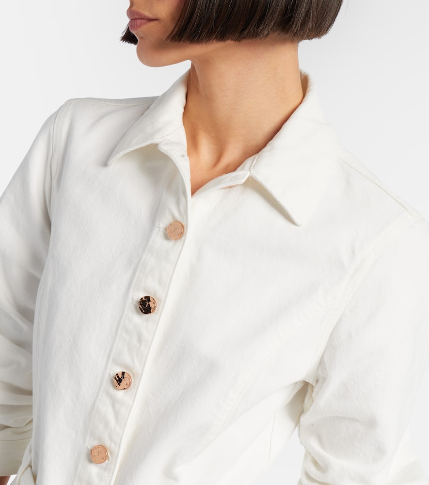 Gabriela Hearst Delyth Cotton And Linen Maxi Dress In White