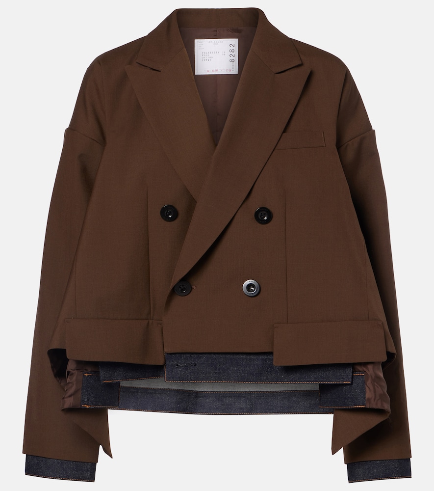 Sacai Denim Trimmed Jacket