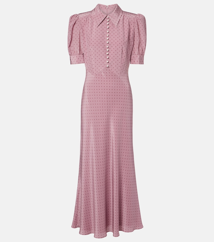 Silk Satin Midi Dress
