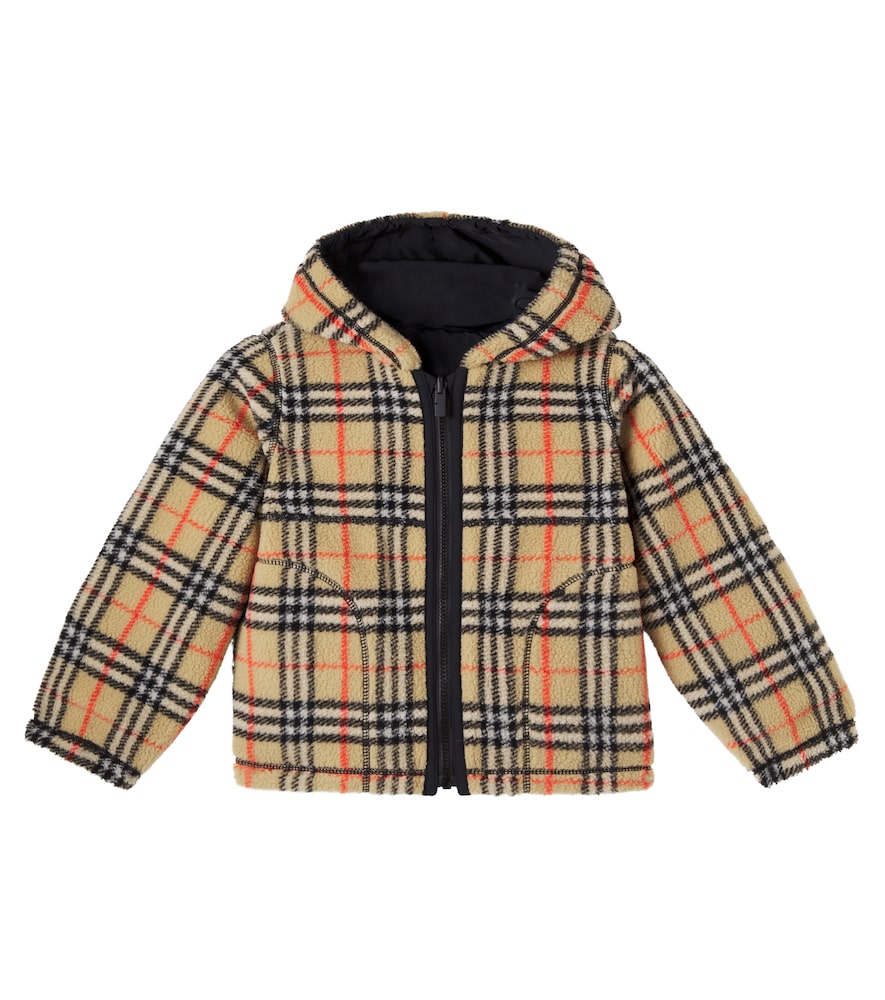  Burberry Kids Burberry Kids Wendbare Jacke Burberry Check Aus Teddyfleece 