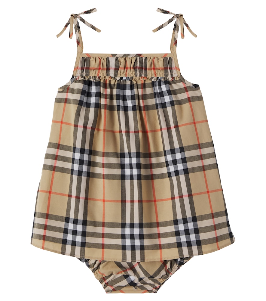 Burberry Kids Baby cotton dress and bloomers set　バーバリー キッズ ベビー コットン ドレスとブルマ セット Burberry