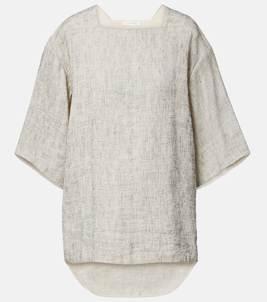 The Row Hamza linen and silk top