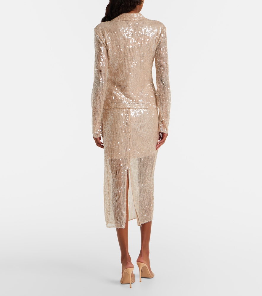  Veronica Beard Veronica Beard Allora Sequined Midi Skirt 