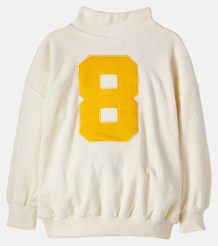 Mini Rodini Mini Rodini Half-zip Cotton Terry Sweatshirt 