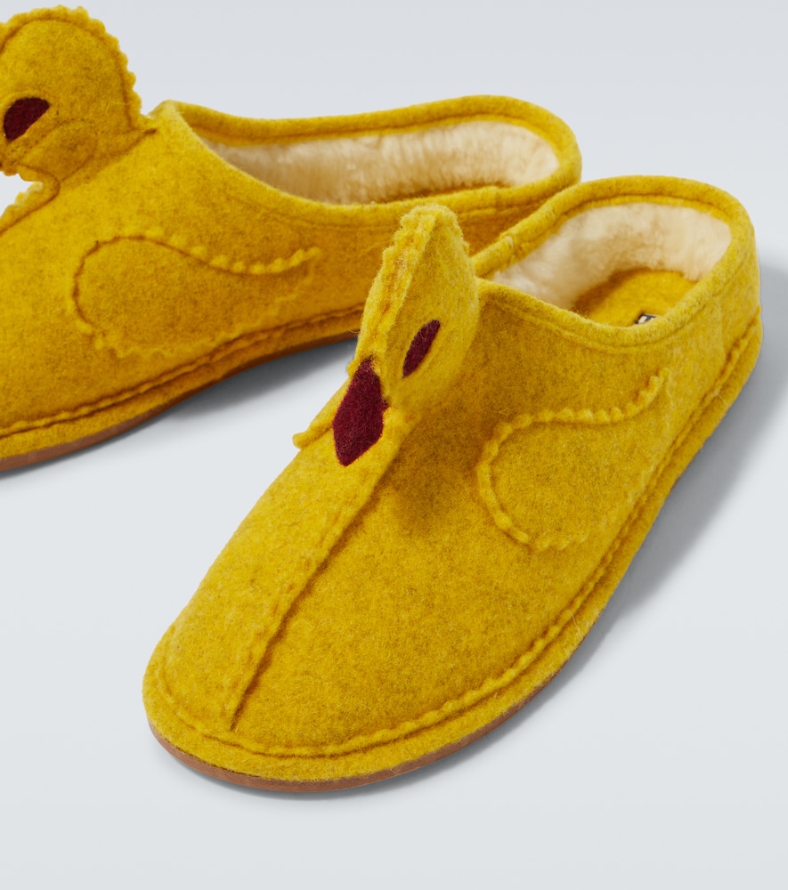  Bode Bode Wool-blend Slippers 