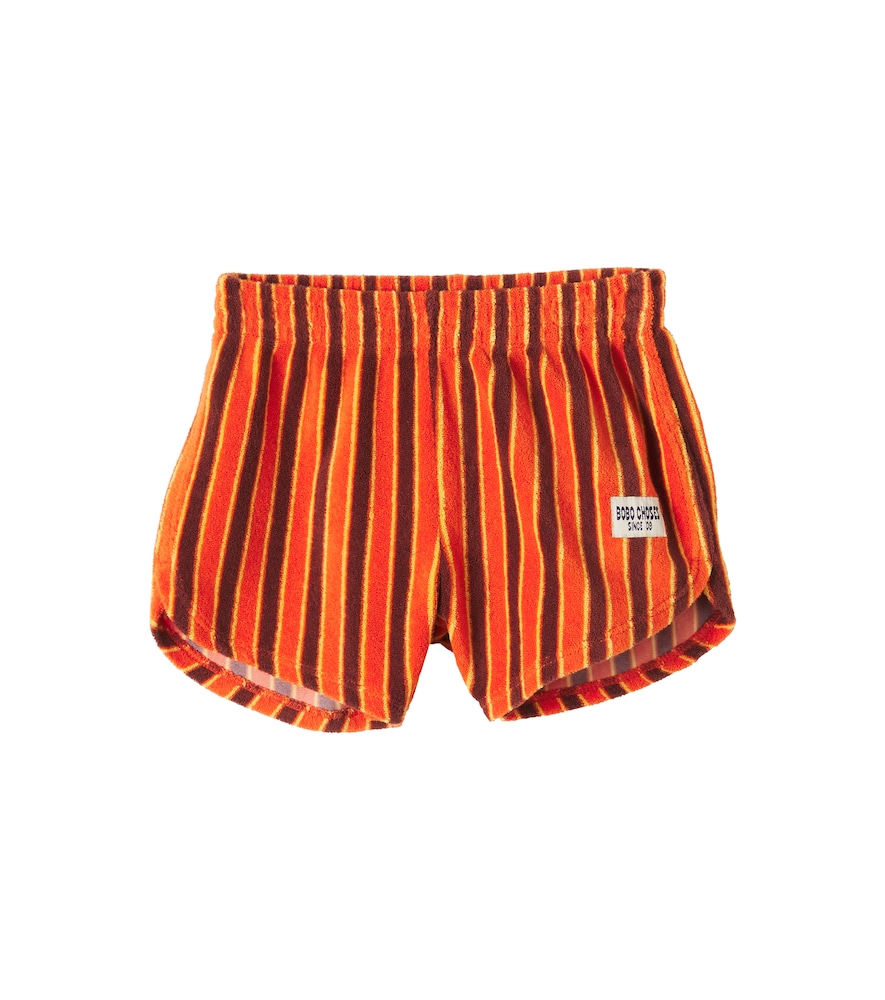 Bobo Choses Striped Brick cotton-blend shorts