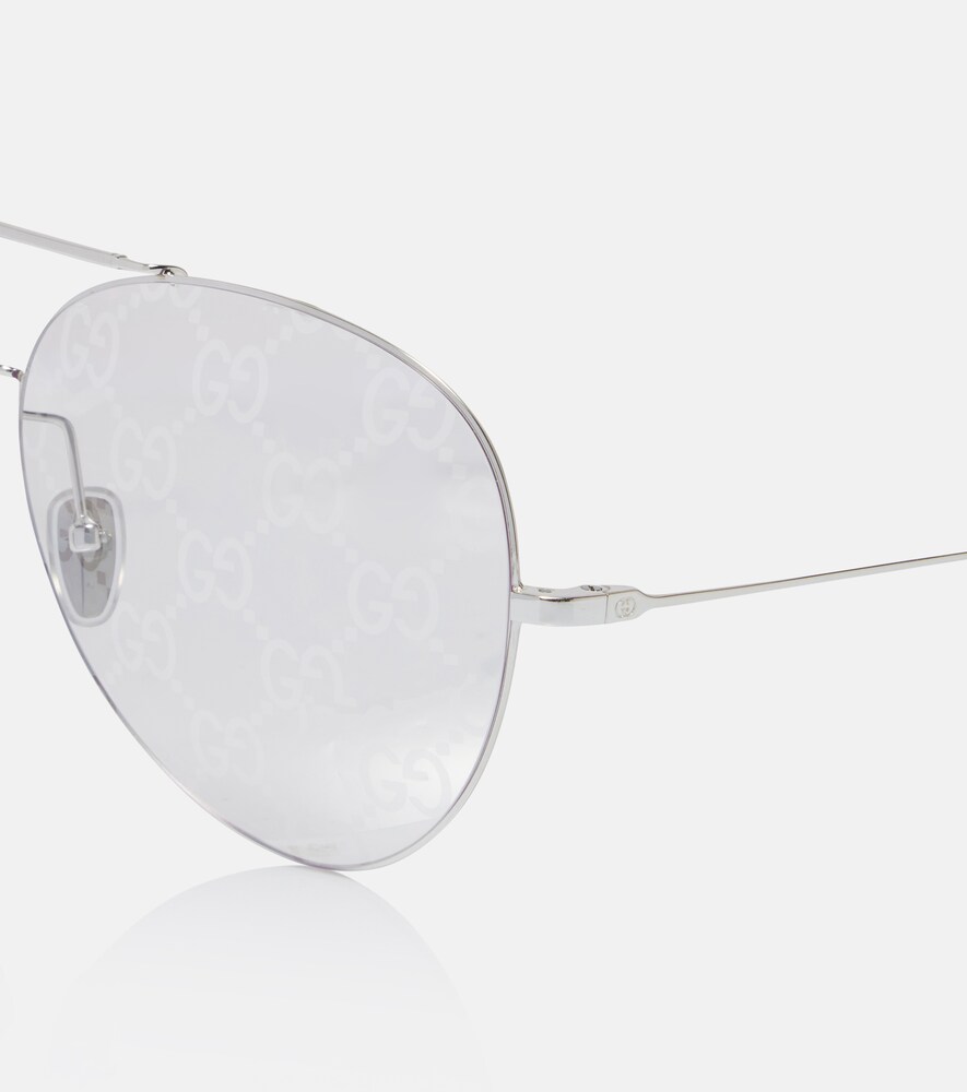  Gucci Gucci Guccissima Gg Aviator Sunglasses 