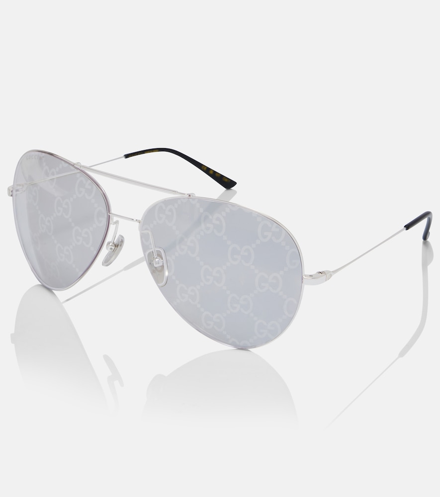 Gucci Gucci Guccissima Gg Aviator Sunglasses 